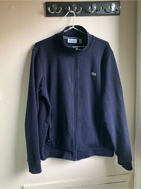 Lacoste Men's Navy Zip-Front Track Jacket